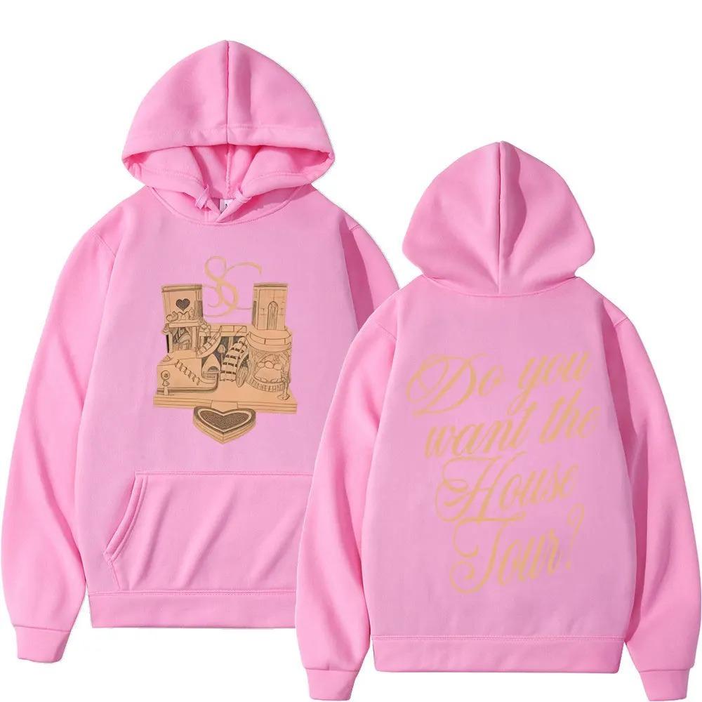 Do You Want The House Tour Sabrina Carpenter Vintage Print Hoodie Men Wome Pullover Long-sleeved Fashion Sweatshirt Tops