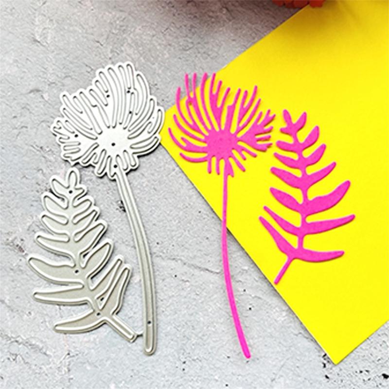 Leaf Flower Metal Cutting Dies DIY Craft Carbon Steel Embossing Template Stencil Scrapbooking for Card Die Cuts Mold