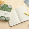 Stylish Leaf Hand Ledger Fabric Cover Pocket Book Embroidered Notebook  for Going Back to School