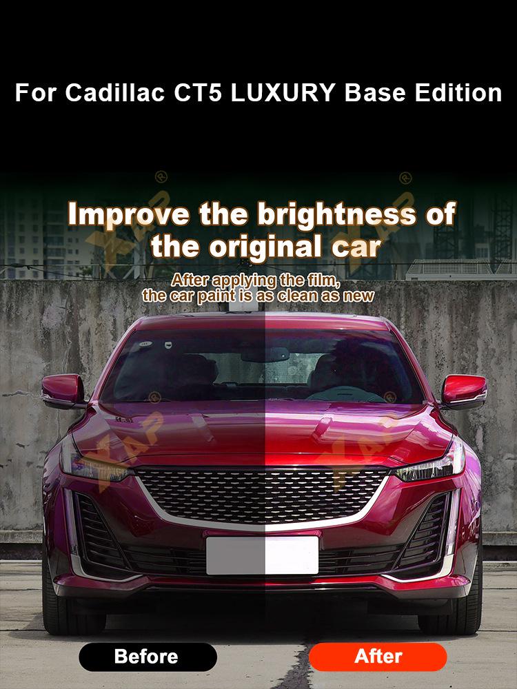 Cadillac CT5 TPU Scratch-Resistant Invisible Paint Protection Film