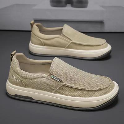 Vyriški kasdieniai batai, kvėpuojantys drobės batai, patogūs sportbačiai vyrams, dizainerio loferiai, lengvi įsispiriami vairavimo batai, Zapatos Hombre