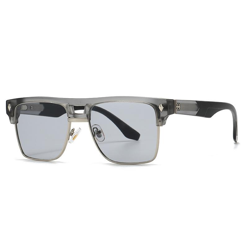 New European and American retro metal modern retro charm box sunglasses men's and women's sunglasses