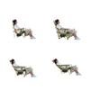 Compact Portable Reclining Chair - Folding Outdoor Beach, Camping, and Office Stool with Backrest