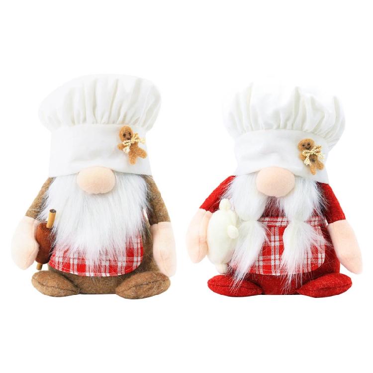 Cloth Material Chef Gnomes Home Shopping Mall Decorations 2 Styles To Choose