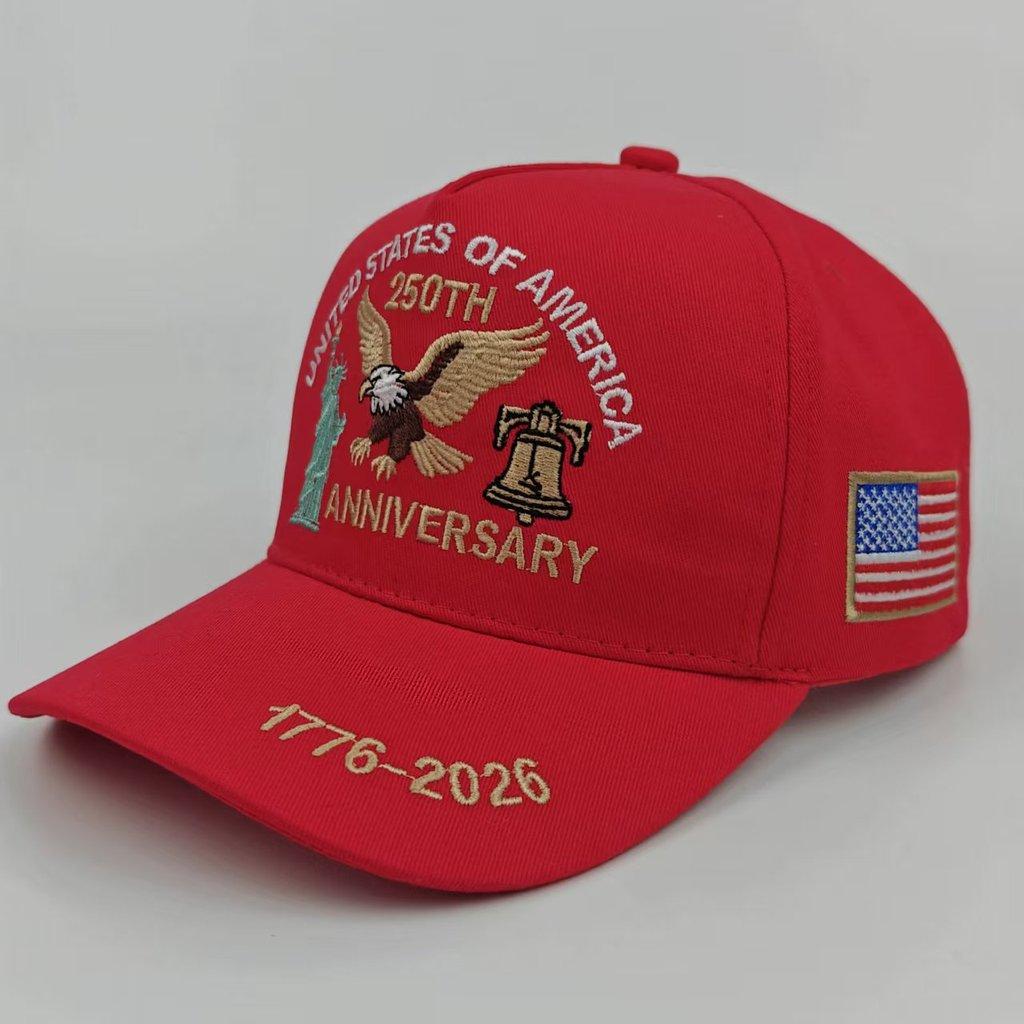 Independence Day Embroidered Baseball Cap With Sun Protection For Outdoor Activities