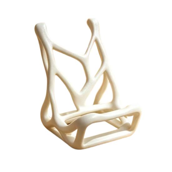 Mobile Phone Holder, 3D-Printed Skeleton-Inspired Phone Stand, Thin Lightweight Decorative Ornament for Desk Bedside Living Room Desktop