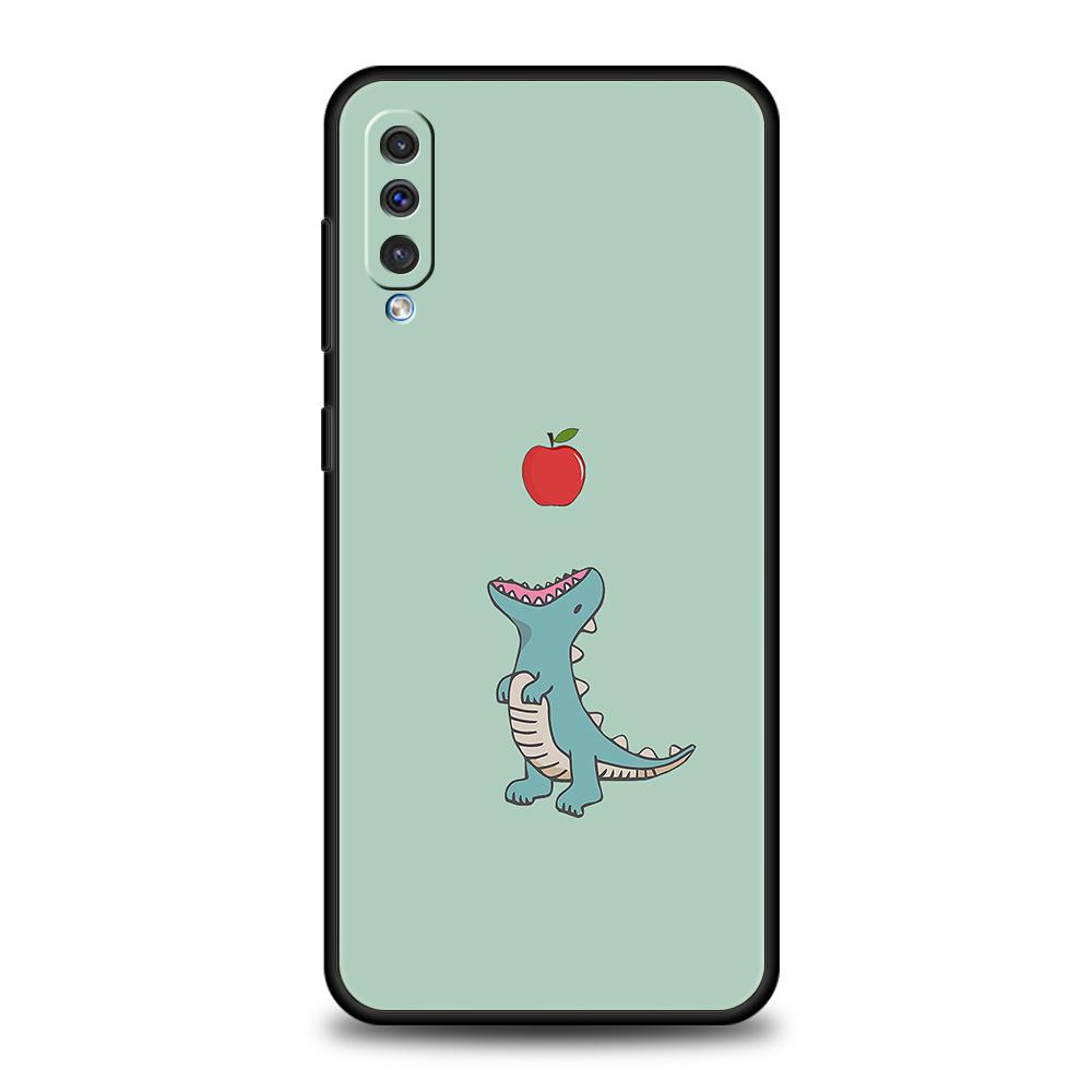 Cute Dinosaur Bear Couple Case For Samsung A15 A13 A51 A71 A41 A31 A21S A03S A05 A12 A32 A52 A22 A23 A25 A33 A53 A73 5G Cover