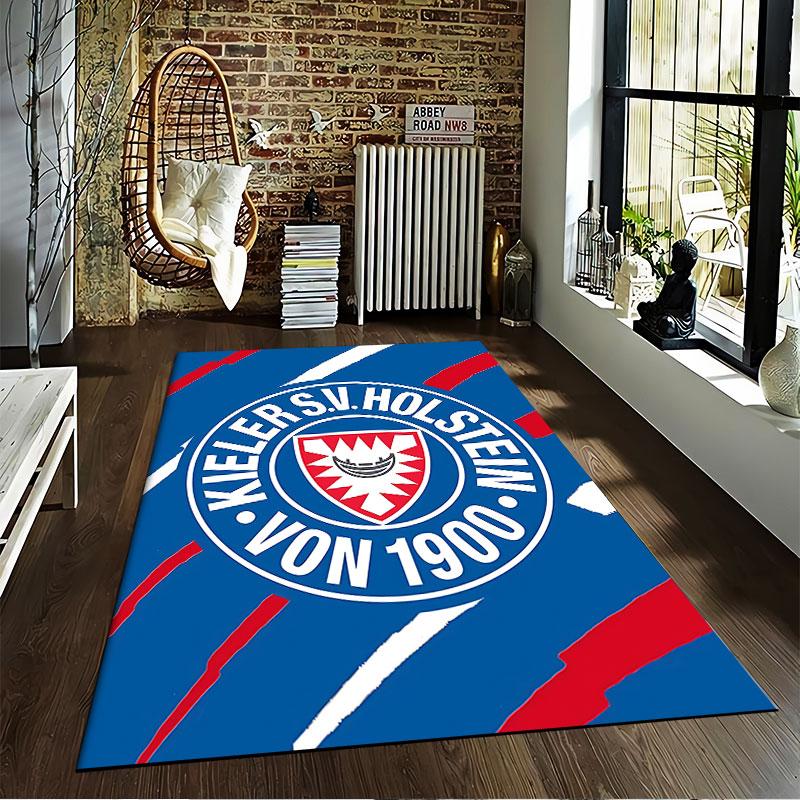 Kieler SV Holstein Logo Carpet Suitable As a Non-slip Mat for the Living Room or Bedroom Sofa