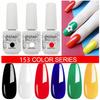 Amber Gel Polish Set: Gel Polish Manicure Kit with Whitening, Base Coat, and Sealer.