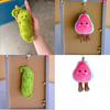 Guava Edamame Plush Keychain With Cute Vegetables For Backpack Decor And Gift