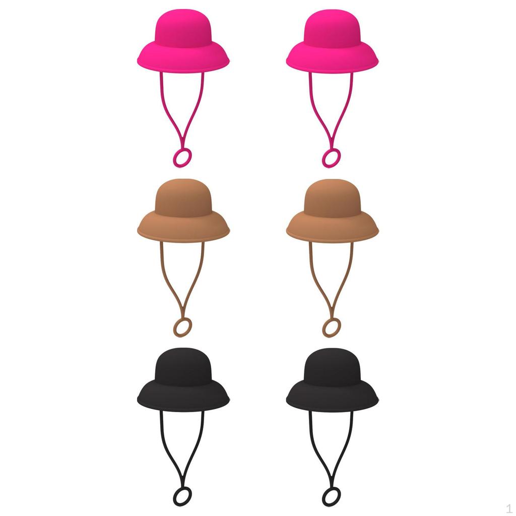 Cowboy Hat Shape Straw Protector, Drinking Toppers, Splashproof Airtight Seal Tips