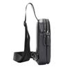 New Genuine Cowhide Chest Bag With Large Capacity Versatile Crossbody Fashionable Leather Men's Shoulder
