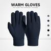 Winter Windproof Warm Gloves Men's Non-slip Microfiber Touch Screen High Elasticity Fleece Gloves Women