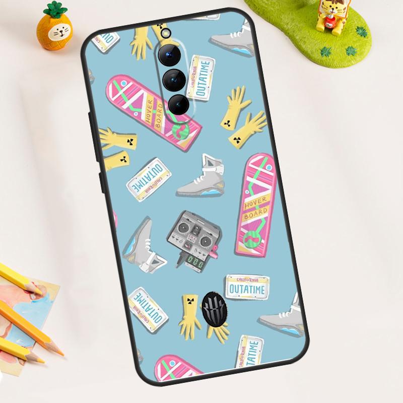 Back to the Future Car Case For ZTE Nubia RedMagic 11 Pro Plus 10 9 8 8S 9S 10S Pro 5G 5S 6 7 6S 7S Pro 11 Air Cover