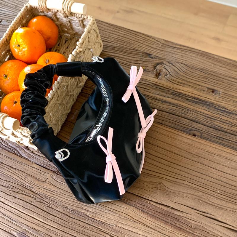 2026 Fashi New PU Shoulder Bags High Quality Solid Color zipper Bow Decorati Persality Hot Trendy Crossbody Bags for Women