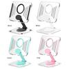 Acrylic Tablet Stand Holder with 360 Rotating Base Transparent Tablet Holder Adjustable for iPad Pro 11 12.9 Inch/iPad 10.9 Inch