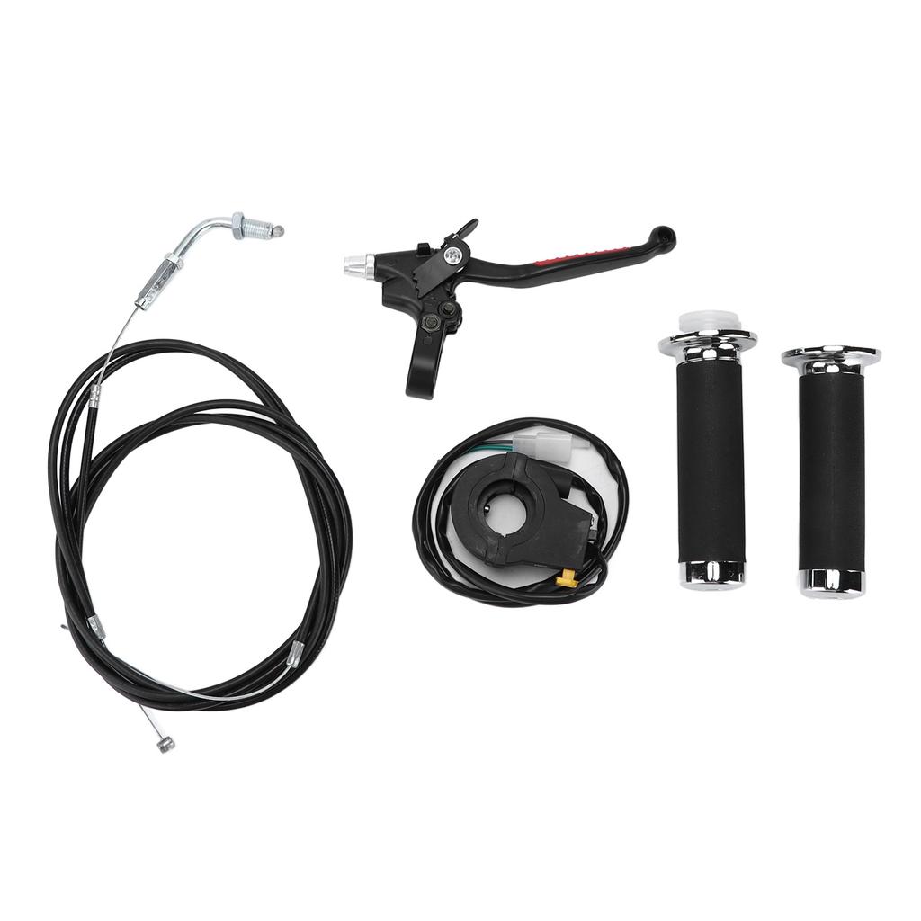 Throttle Clutch Handle Kit Waterproof Ergonomic Replacement for 49cc 60cc 66cc 80cc Engine Motorized Bicycle