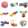 Colorful Rainbow Cat Tunnel Interactive Collapsible Pet Toy For Endless Fun