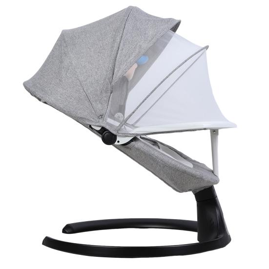 Elektrické houpací křeslo s inteligentním indukčním systémem a bezpečnostním pásem Dálkové ovládání Kompatibilní s Bluetooth Elektrické houpátko Opěrka zad Chytré houpání