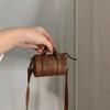 2024 Autumn New Retro Brown Mini Exquisite Niche Ins Neck Crossbody Premium Cylinder Shoulder Bag