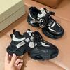 Couple dad shoes women's 2024 new four-season suitable wear lace-up muffin platform casual sports shoes