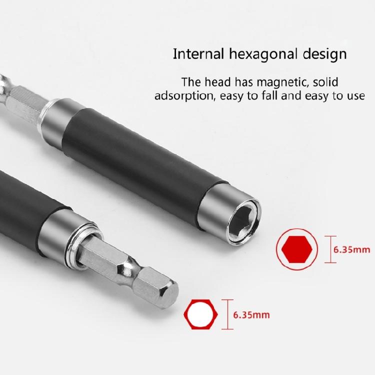 1/4'' Telescopic Magnetic Hex Screwdriver Bit Holder 8000-120mm Extension Rod