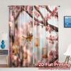 2pcs   2D FLAT PRINTING Curtains (Without Rod) BlossomFlight Print Modern Curtains Polyester Curtains Decorations Outdoor Perfect