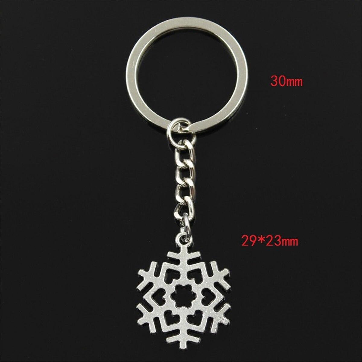 

Модный брелок 29x23 мм, снежинка, серебряный цвет, подвески, сделай сам, мужские ювелирные изделия, автомобильный брелок, кольцо, держатель, сувенир для подарка