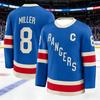 2026 Men's New Ice Hockey Training Suit - Rangers Team 3D Printed Embroidery Moisture-Wicking Long-Sleeved Shirt T-Shirt Kids