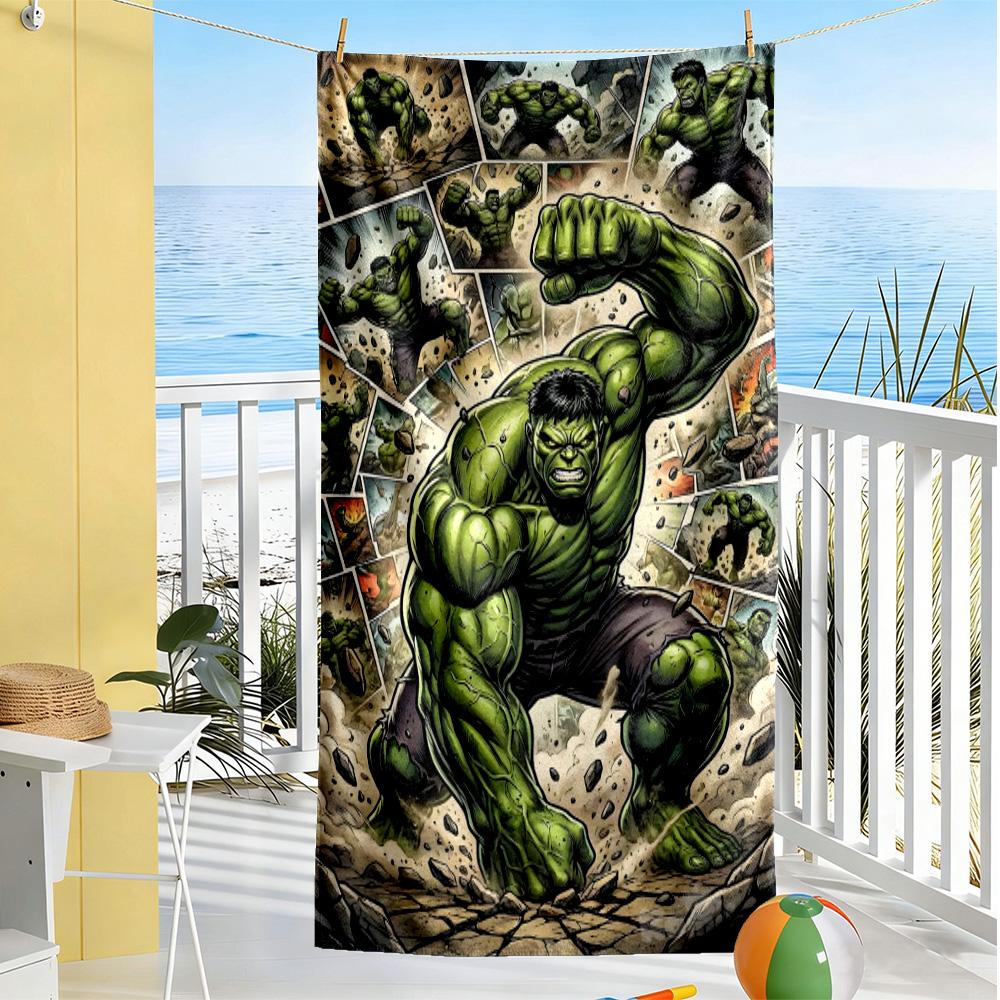 Hulk Beach towel for beach travel lightweight Oversized, foldable, portable, travel beach towel Vibrant Pattern Perfect Birthday Christmas Gift Idea