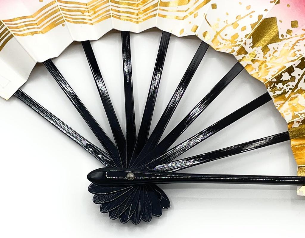 Dance Fan Harukasumi 1328 Running Water Black Painted 9 Cm 5 Minutes For Dancing