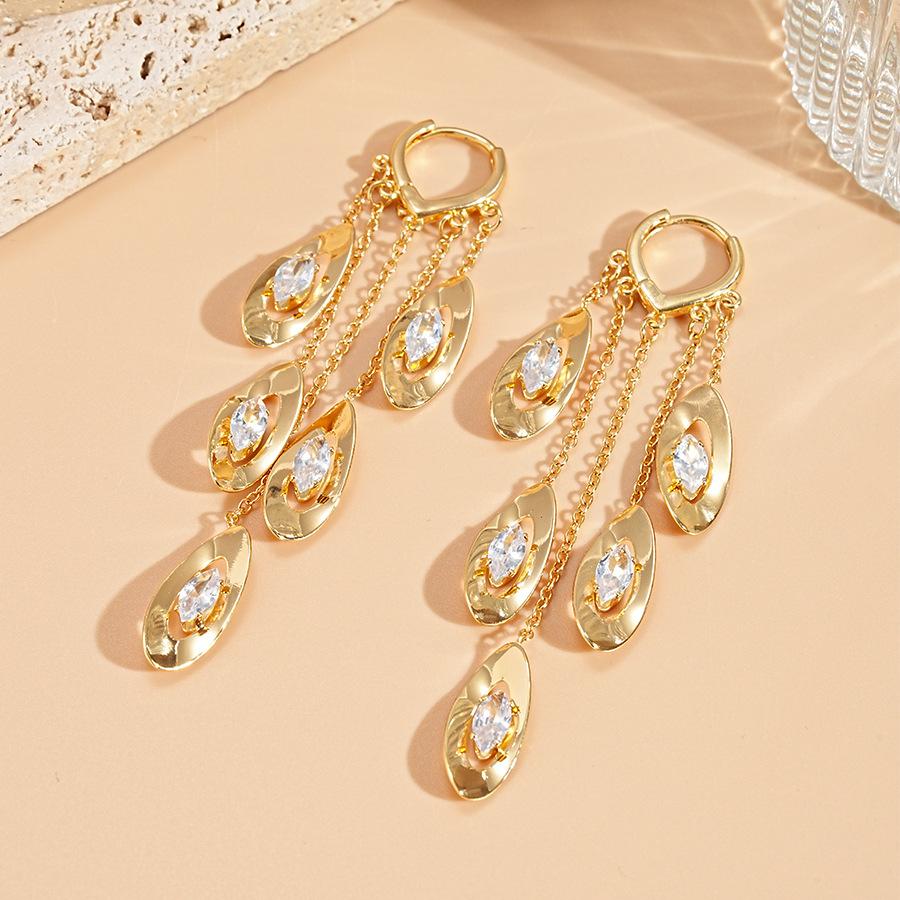 European and American round shell bow fringed earrings light luxury high-end studs fashion versatile earrings