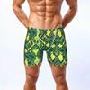 MMA UFC Muay Thai Kickboxing Boxing Green Yellow Casual Shorts Gym Sport Unisex Men Women Workout Quick Dry Print Elastic High Waist Training