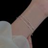 Stainless Steel Temperament Multi Layer Beads Bracelet for Women Classic Charm Anklets Bangle Lucky Jewelry Gift Colorfast