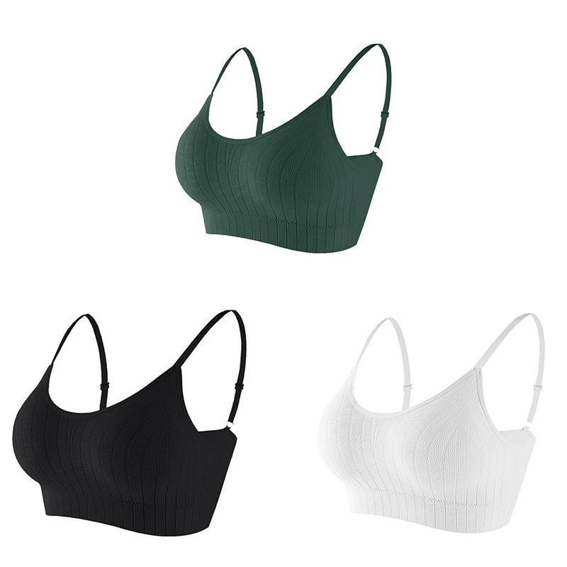 Push-up BH för kvinnor Elastisk Samla BH Matchande Underkläder Sömlös BH Trådlös Enfärgad Förtjockning Underkläder