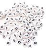 Acrylic 7x4mm Number Beads: Round Loose Beads for DIY Jewelry Making