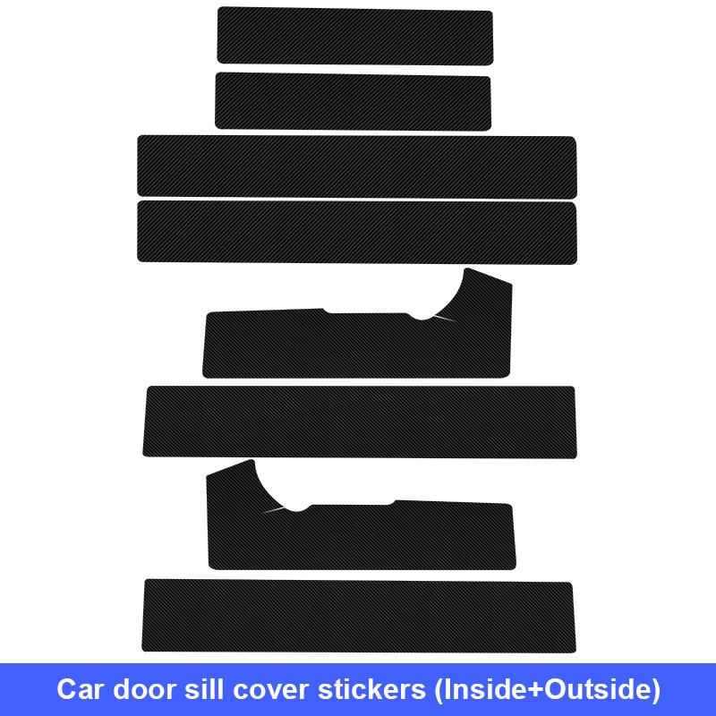 Vtear Car Interior Door Sill Stickers Cover Decoration Exterior Pad Trunk Rear Bumper Mat Accessories Parts For Voyah FREE 2024