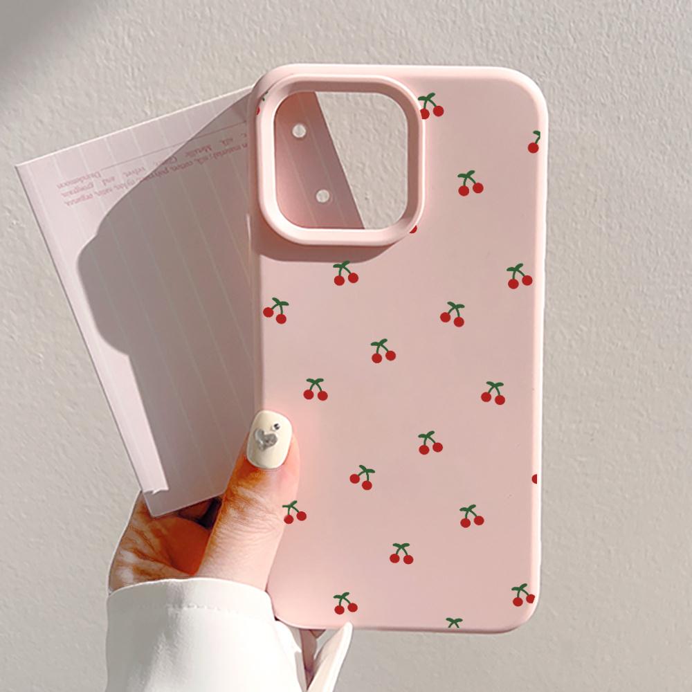 

Корейский Милый Розовый Вишневый Эстетичный Чехол Для Телефона Для iPhone 17 Pro Max Чехол iPhone 16 Pro 15 14 13 12 Pro Max Япония Кавайная Девушка Мягкий Чехол IPhone 14 Pro Max светло-розовый