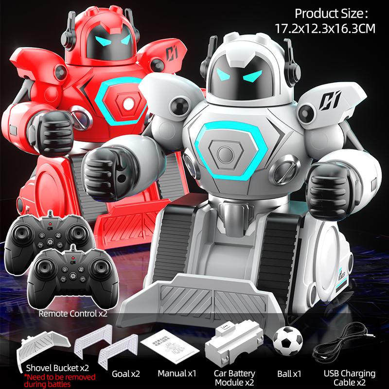 JJRC R30 Remote Control Boxing Soccer Fighting Robot For Two Parent-child Interactive DIY Fighting Robot Children Toy