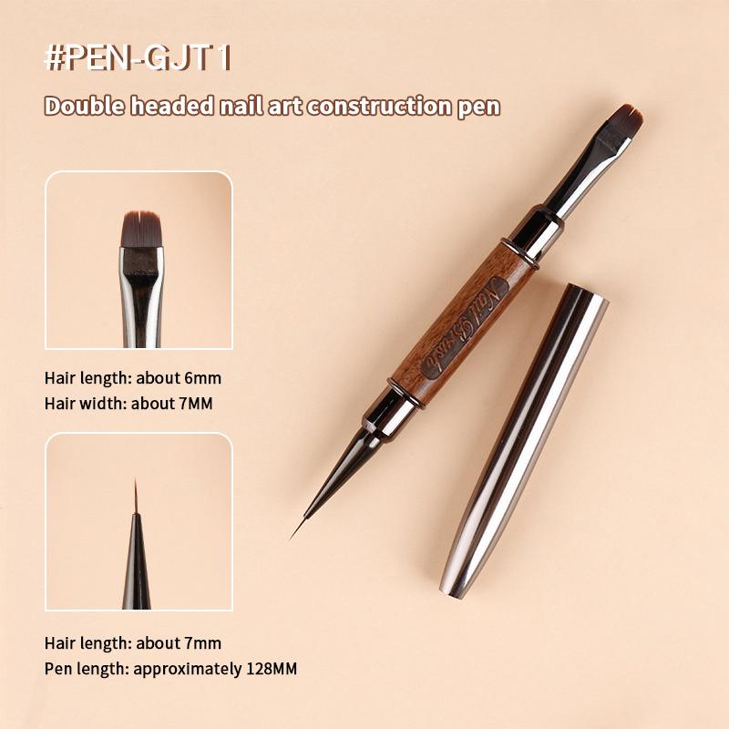1Pcs DIY Painting Brush with Wood Handle Art Liner for Drawing Lines Stripe Flower Nail Art 5 Different Sizes