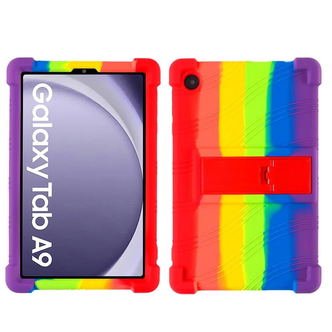 

Чехол для планшета Samsung Galaxy Tab A9, чехол-подставка для Galaxy Tab A9 Lite 8,7 дюйма (2023)SM-X115N SM-X115 SM-X110 Силиконовый чехол galaxy tab A9 8.7inch