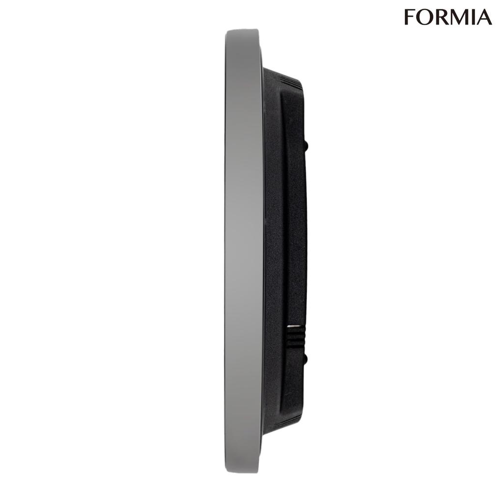 Formia Wall Clock - Radio-controlled clock with temperature, humidity, date, calendar, day of the week, silent operation (second hand stops at night),