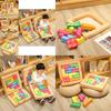 Adorable Cartoon Tetris Plush Cushion Toy Soft Crystal Velvet Sofa Pillow