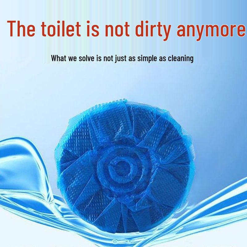 Blue Bubbles Scented Toilet Cleaner and Deodorizer with Descaling and Disinfection