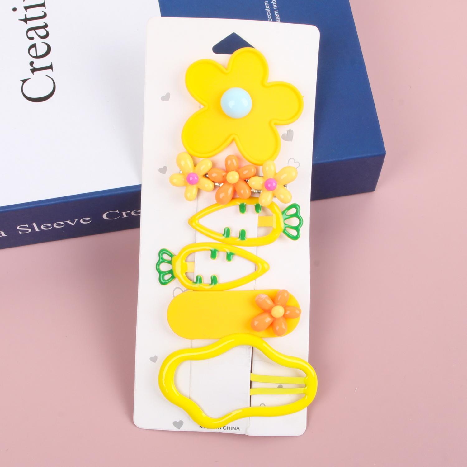 

6pcs/set Baby Girls Star Hair Clips Kids Children Lovely Flower Hairpins Hair Barrettes Clips Baby Girls Hair Accessories