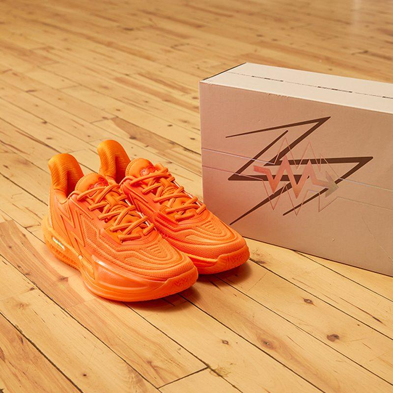 361 BIG3 4.0 Quick Pro Orange, Karbonplatte, Spielbereit Bequeme Low-Top Basketballschuhe Herren Orange Rot 672411118-1