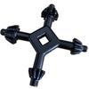 4 In 1 Multi-function Universal Chuck Key Drill Drilling Holder Spanner Ratchet Socket Ring Combination Grip Star Wrench