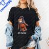 Baby Punch Monkey Printed Top with A Trendy Original Streetwear Design Suitable for Both Unisex and WoUnisex Large Size Tshirt