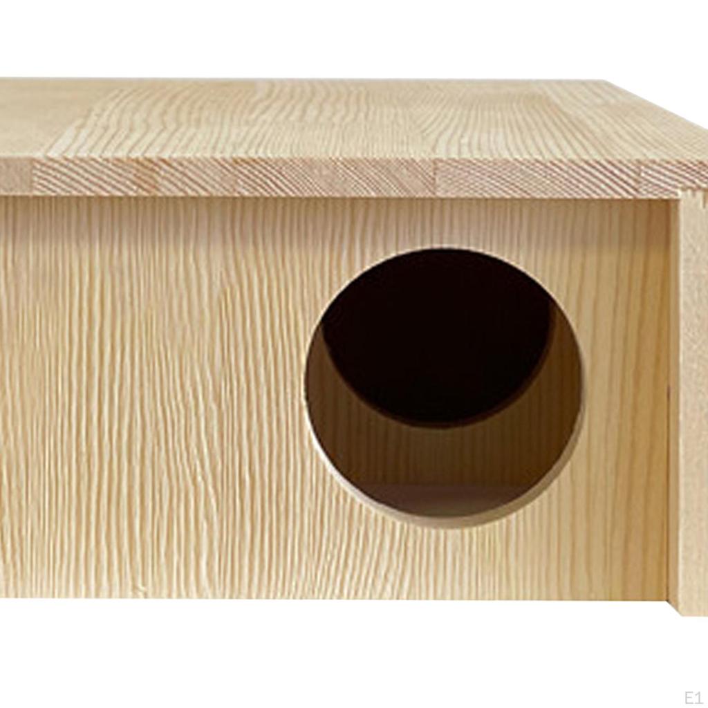 Multi Chamber Wooden Hamster House Maze, Tunnel Exploration Toy Cage,Nesting Habitat for Animals