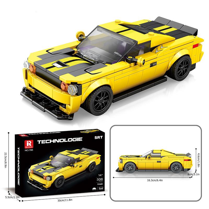 Non-Toxic City Technical Sports Car Building Blocks Famous Racing Vehicle Model Bricks Supercar Assembly Toys Kit For Children Gifts